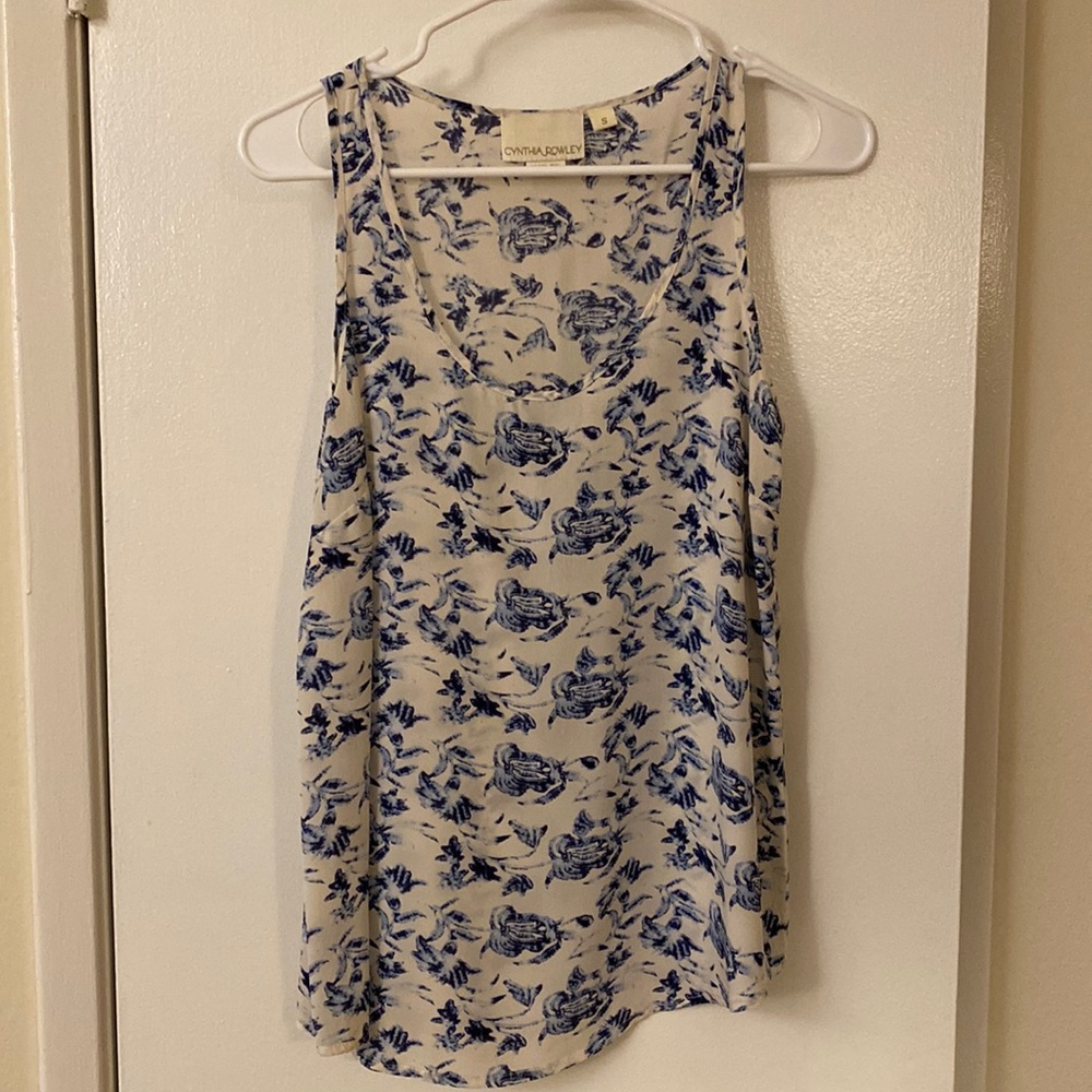 Cynthia Rawley silk tank top